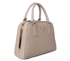 Prada Saffiano Leather Small Tote Bag BL0809 Grey BL0809