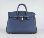 Birkin 25CM Dark Blue (silver) HBK25BS003
