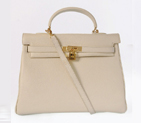 Hermes kelly 35CM Cream togo leather(Gold) HKL35C