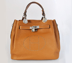 Hermes Mini so kelly bag in Camel with Silver hardware 8388CS