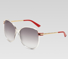 large round frame sunglasses with gucci logo and s 249738 J0731 9011