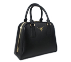 Prada Saffiano Leather Small Tote Bag BL0809 Black BL0809