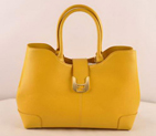 Fendi 2jours Saffiiano Leather Tote Bag 2546 Yellow 2546