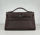 HERMES 22CM H008 Dark Coffee(Silver) HKL220DCS021