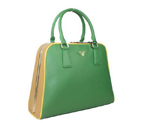 Prada Saffiano Leather Medium Tote Bag BL0808 Green BL0808