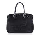 2012 Hermes New Leather Medium Shoulder Bag 0322 black with silver metal 0322