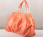 Miu Miu Tote Snake Veins Handbags 90302 Orange 90302