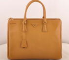 Prada Maxi Saffiano Leather Tote Bag Apricot 16625L