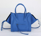 Celine Luggage Phantom Square Bags Ferrari Leather 80066 Blue 80066