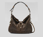 'G wave' medium shoulder bag with hand stitching a 232931 ECURG 2727