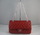Chanel Red color with Silver chain A1112RS