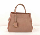 Fendi 2Jours Cannage&Ferrari Leather Tote Bag F2552S Brown F2552S