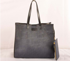 Fendi Punch Saffiiano Leather Shoulder Bag F2543 Dark Blue F2543