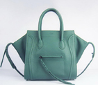 Celine Small Phantom Bags Original Calfskin Leather C1890 Dark Green C1890