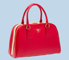 Hot Sell Prada Saffiano Leather Tote Bag BL0809 Red BL0809