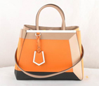 Fendi '2Jours Block' leather mixed colors handbags F2552M