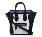 Celine Luggage Nano Bag Original Suede&Calf Leather Offwhite&Black 3309