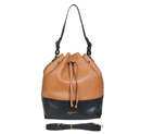 Celine Double Shoulder Bags 3385 Coffee/Black 3385