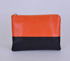 Celine Solo Bi Color Clutch Bag Orange&Black 8821