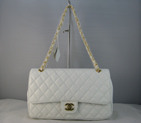 Chanel White color with glod chain A1119WS
