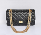 Chanel 1122 Classic Black Sheepskin Flap Bag Gold Hardware 1122