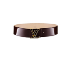 LV INITIALES PATENT LEATHER BELT ECAILLE M6899V