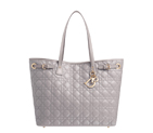 Large Panarea bag in mink-grey canvas M1017OPCD M821