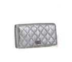 Chanel Crackled Metalized Calfskin Wallet A37236SL