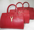 Yves Saint Laurent Cabas Chyc Medium Bag 279079M Red 279079M