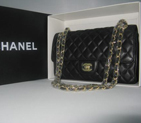 Chanel Black color with Gold chain A1112BG
