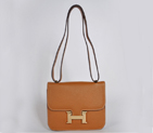 Hermes Constance Bag clemence leather in Camel with Gold hardware 8888CG