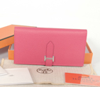 Hermes 2 fold wallet leather in Peach H2WBLLP