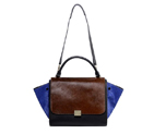 Celine Trapeze Bags Original Leather&Horsehair Brown&Black 3342