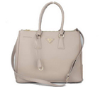 Prada Saffiano Calf Leather Tote Bag BN5023 Grey BN5023
