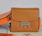 Hermes Constance Wallet clemence leather in Camel A608