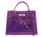 Hermes Birkin 35CM Crocodile leather in Light Purple with Silver hardware H35