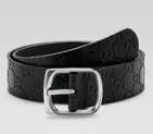 belt with plain gucci engraved buckle 211562 A0V0N 1000