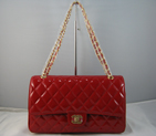 Chanel Red color with Gold chain A1119RG