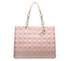 Large powder pink leather 'Dior Soft' shopping bag CAL44956G M413