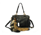 'smilla' medium top handle bag with removable fur 269925 ANGAT 7567