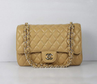 Chanel Lambskin Flap Bag A1112 Apricot Gold A1112