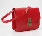 Celine Classic Box Large Flap Bag Red 80077