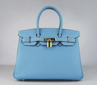 Birkin 30CM Light Blue (gold) HBK30LBG012