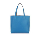 Hermes Shopping Bag 37CM Totes Clemence Leather Blue H1039