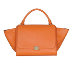 Fashion Celine Trapeze Bags Calf Leather C008 Orange C008