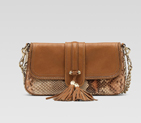 'marrakech' evening bag with woven leather trim an 257032 EJQ1G 9873