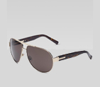 large aviator frame sunglasses with gucci logo on 238124 I3121 9001