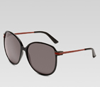 large round frame sunglasses with gucci logo and s 249738 J0731 1007