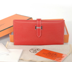 Hermes 3 fold wallet togo leather in Flame H3WBJSF