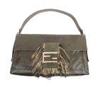 Fendi Leather tassle large baguette 8F0005
